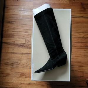 Michael Kors Pull On Slouch Boots In Suede